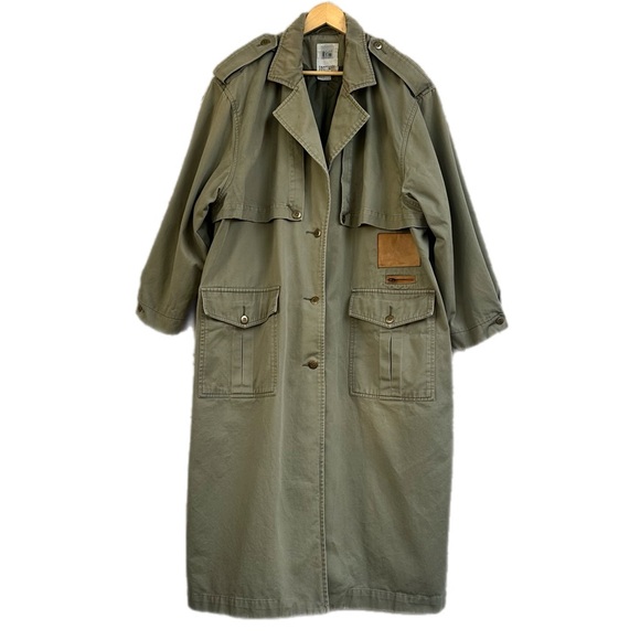 Together Jackets & Blazers - Vintage TOGETHER! 100% cotton Safari Trench Coat – Women’s 22 – Hong Kong